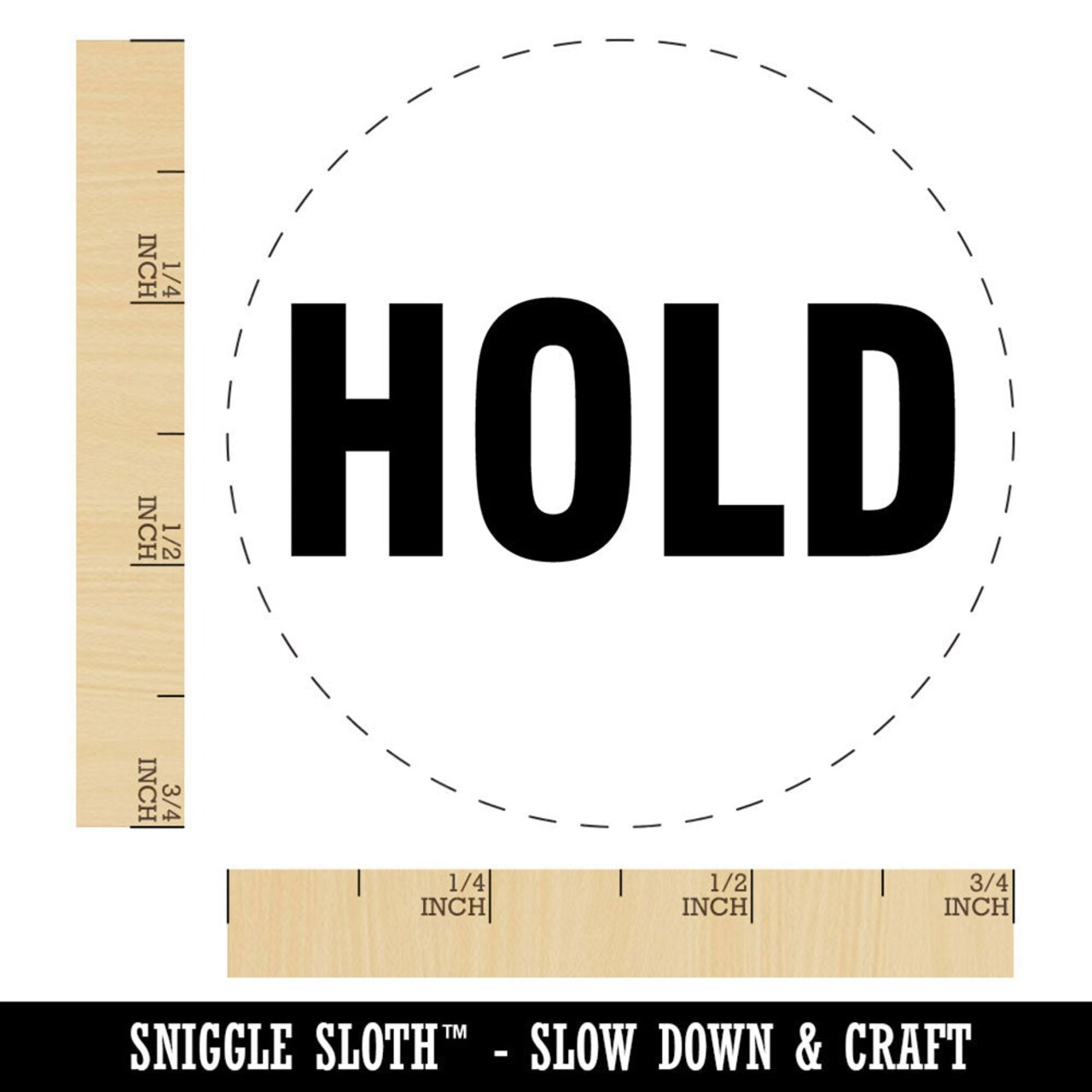 Hold Shipping Inventory Manufacturing Label Self-Inking Rubber Stamp Crafting